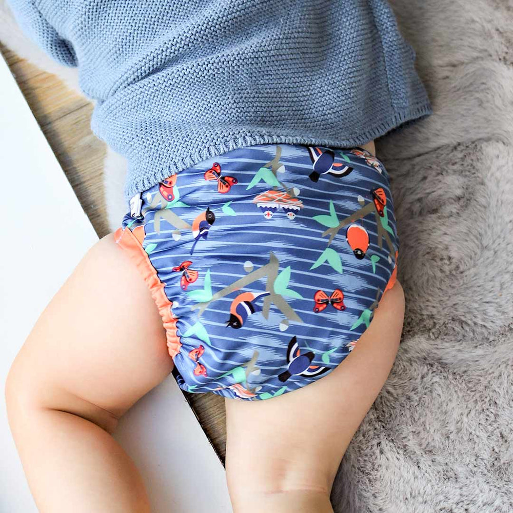 Outlet - Close Single Aplix Nappy Wrap - Twilight Garden-Nappies-Twilight Garden-One Size | Natural Baby Shower