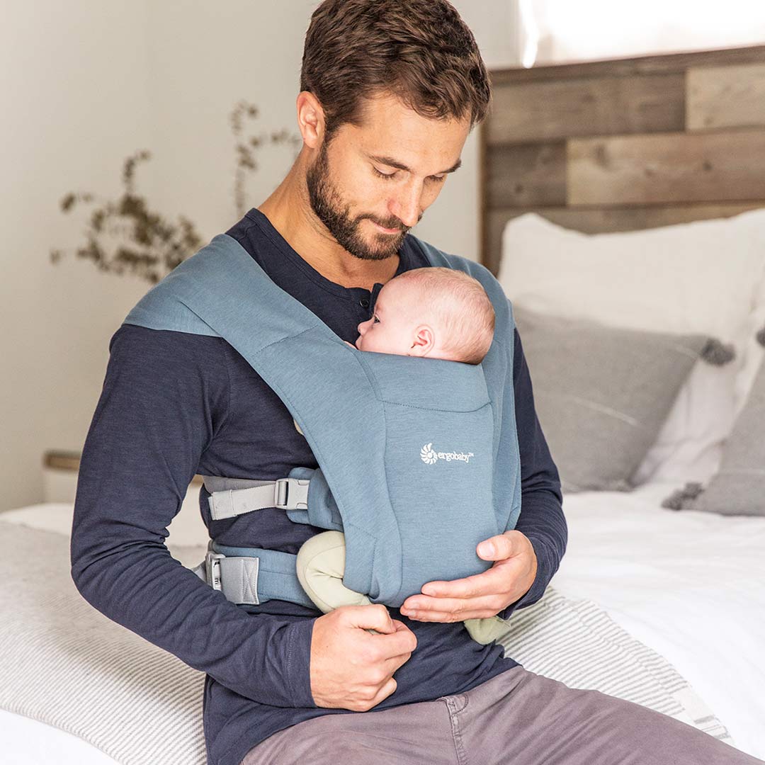 Ergobaby Embrace Newborn Carrier - Oxford Blue-Baby Carriers- | Natural Baby Shower