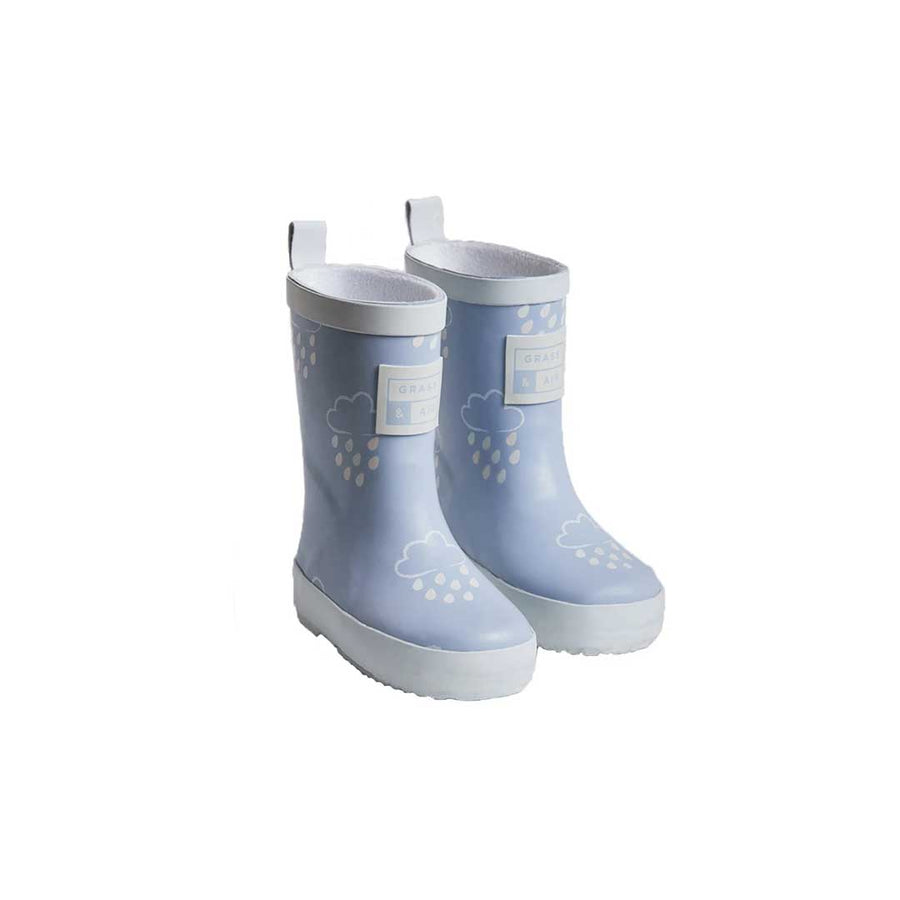 Grass & Air Colour-Revealing Wellies - Baby Blue-Wellies-Baby Blue-3 UK | Natural Baby Shower