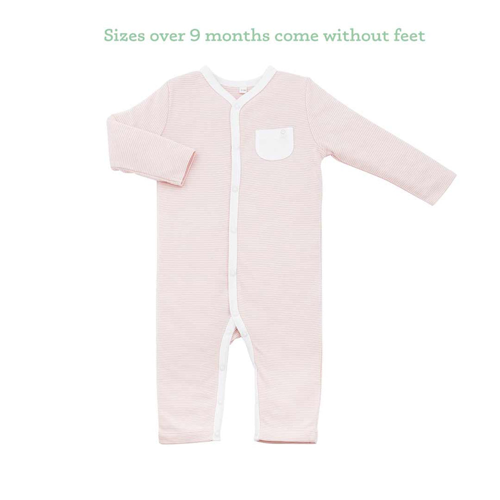 MORI Front Opening Sleepsuit - Blush-Sleepsuits-NB-Blush | Natural Baby Shower