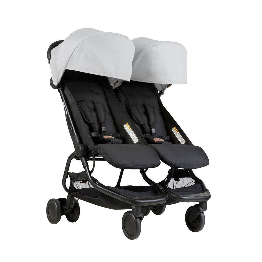 Mountain Buggy Nano Duo Pushchair - Silver-Strollers- | Natural Baby Shower