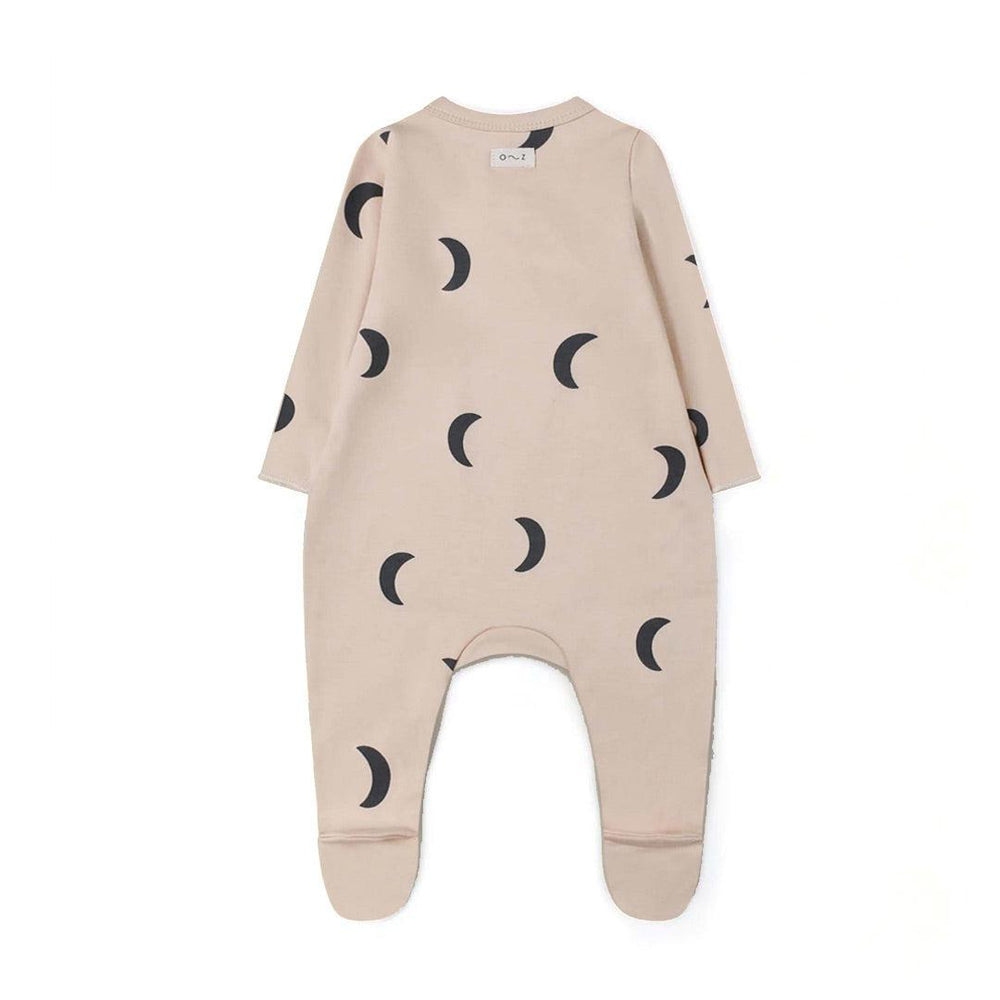Organic Zoo Suit with Matching Feet - Pebble Midnight-Sleepsuits-Pebble Midnight-NB | Natural Baby Shower