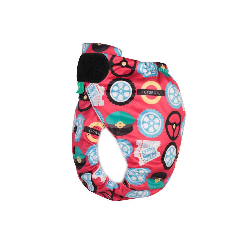 TotsBots Bamboozle Nappy Wrap - Wheels on the Bus-Nappies-Size 1-Wheels on the Bus | Natural Baby Shower