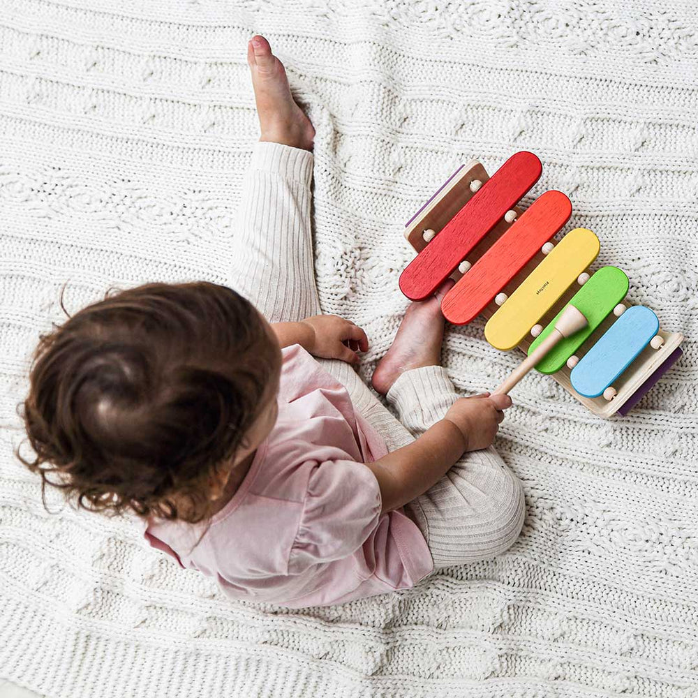Plan Toys Oval Xylophone-Musical Instruments- | Natural Baby Shower
