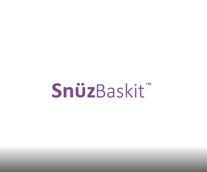 SnuzBaskit Moses Basket + Stand Set - Natural/Light Grey