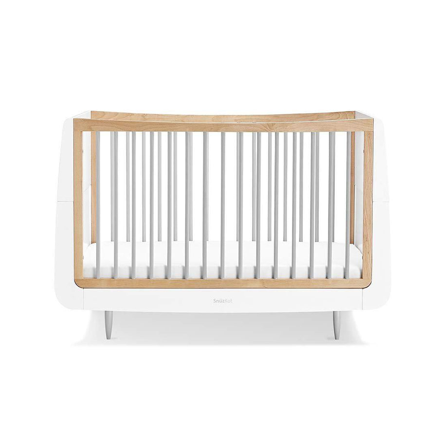 SnuzKot Skandi Cot Bed - Grey-Cot Beds-Grey-No Mattress | Natural Baby Shower