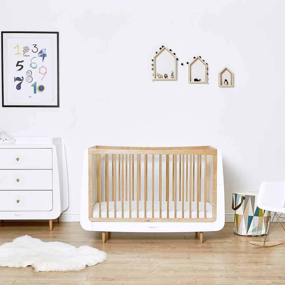 SnuzKot Skandi Cot Bed - Natural-Cot Beds- | Natural Baby Shower