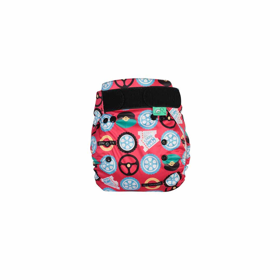 TotsBots Bamboozle Nappy Wrap - Wheels on the Bus-Nappies-Size 1-Wheels on the Bus | Natural Baby Shower