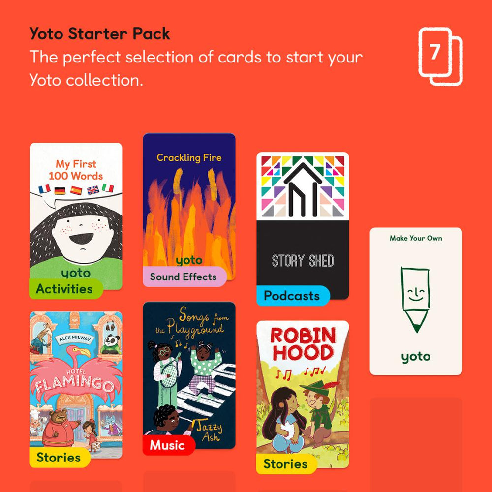 Yoto Starter Pack-Audio Player Cards + Characters- | Natural Baby Shower