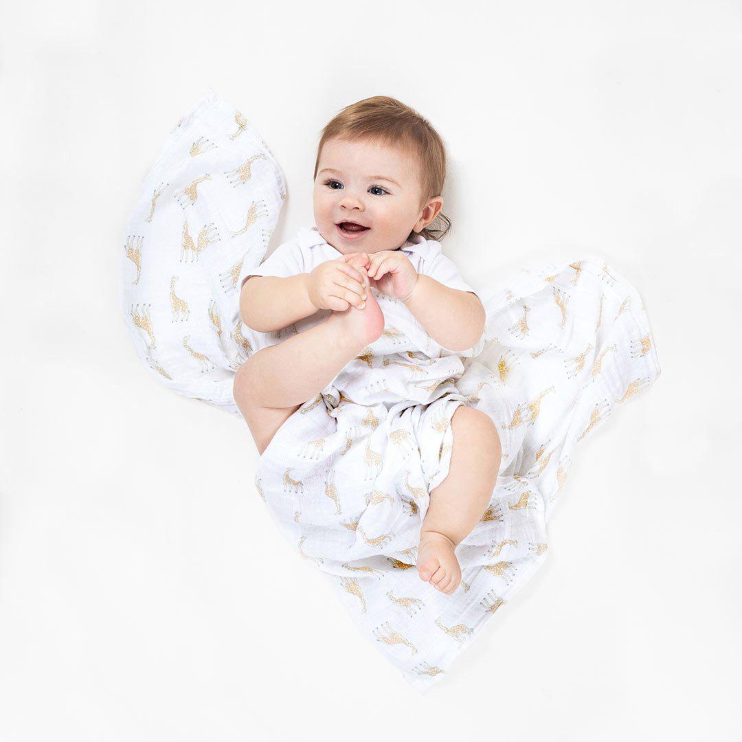 aden + anais Essentials Cotton Muslin Swaddle Blanket - Natural History-Muslin Wraps-Natural History- | Natural Baby Shower