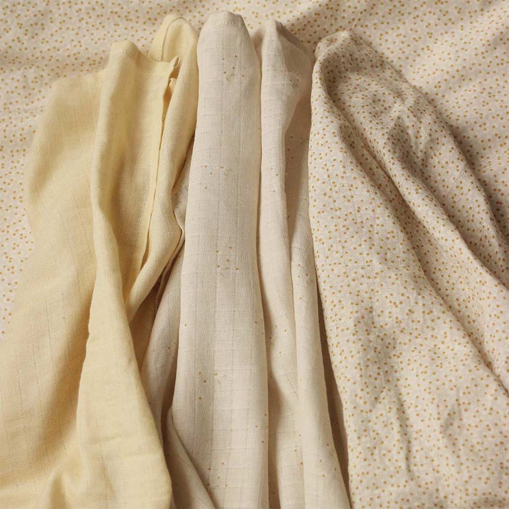 Avery Row Muslin Squares - 3 Pack - Wild Chamomile-Muslin Squares-Wild Chamomile- | Natural Baby Shower