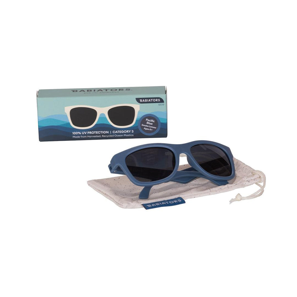 Babiators Eco Original Navigator Sunglasses - Pacific Blue-Sunglasses-Pacific Blue-0-2 (Junior) | Natural Baby Shower