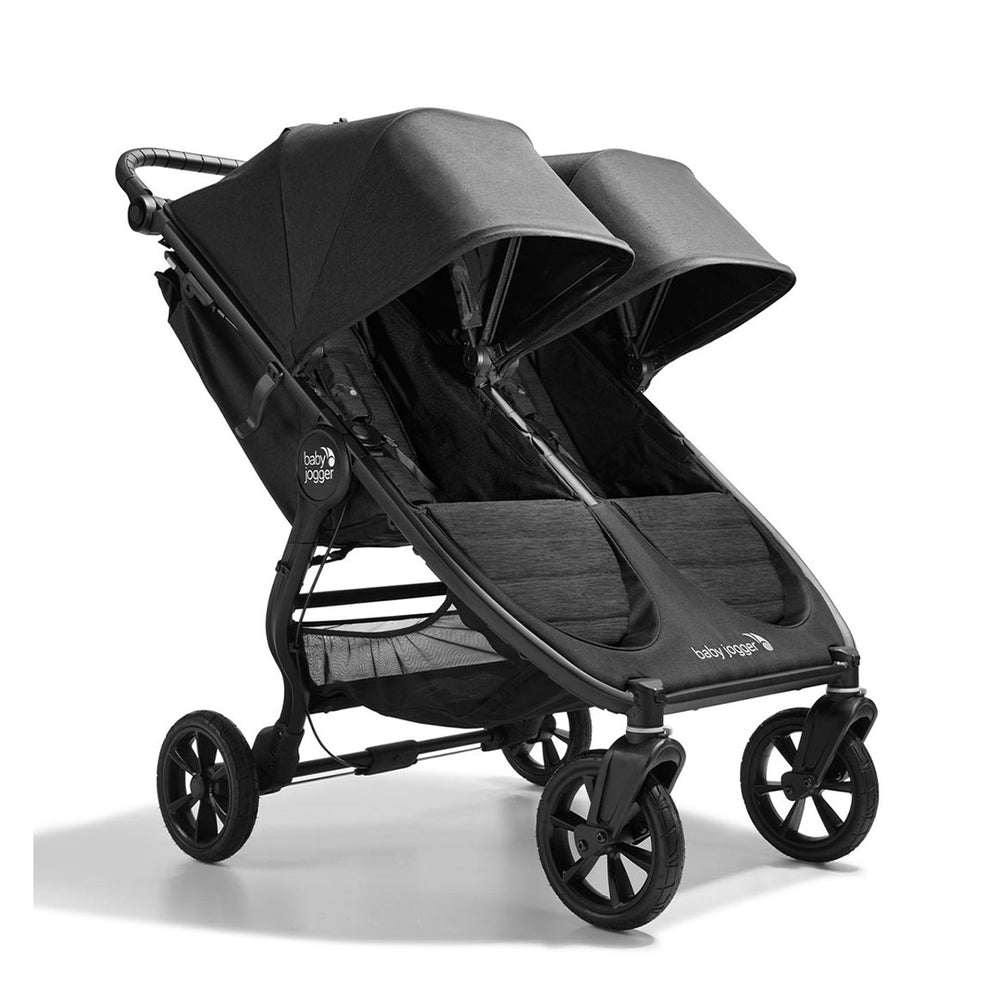 Baby Jogger City Mini GT2 Double Pushchair + Carrycot Bundle - Opulent Black-Stroller Bundles-1x Carrycot- | Natural Baby Shower