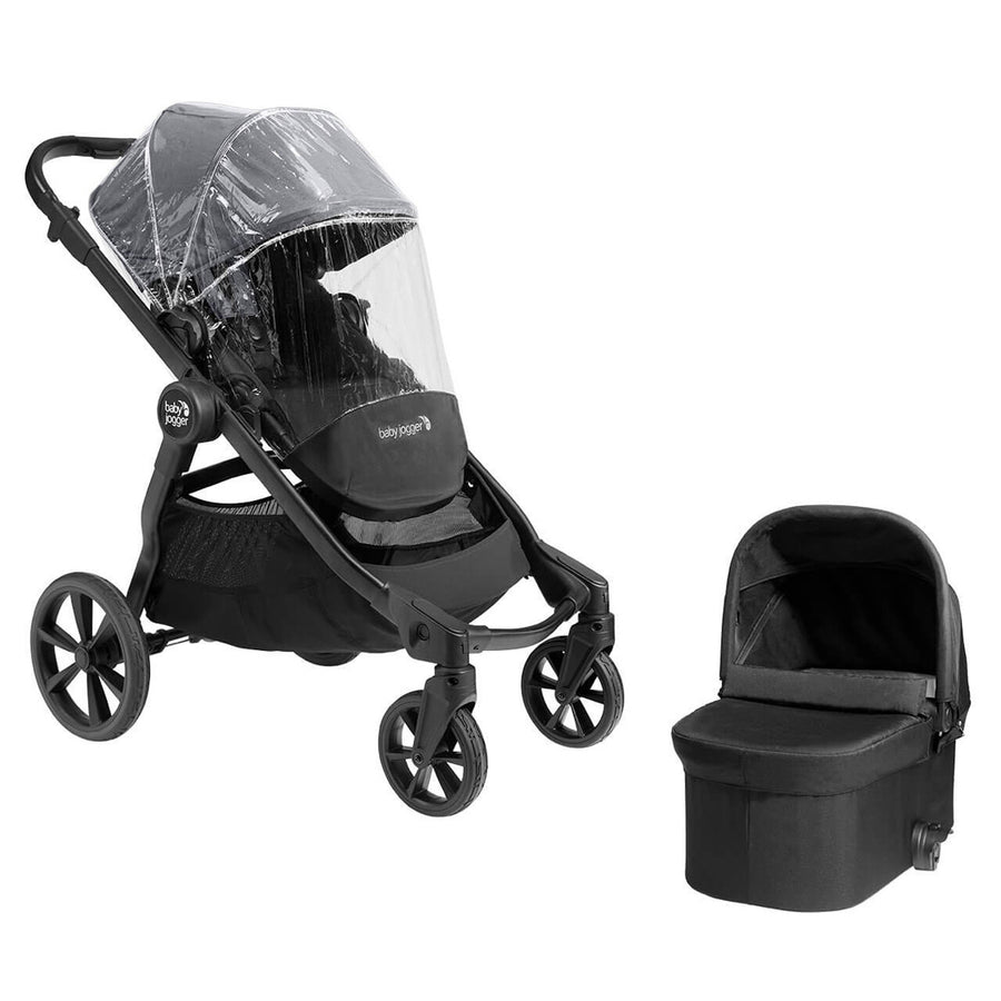 Baby Jogger Select 2 Bundle - Stroller + Carrycot + Weather Shield - Radiant Slate-Stroller Bundles-Radiant Slate- | Natural Baby Shower