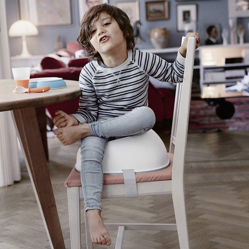 BabyBjorn Booster Seat - White-Booster Seats- | Natural Baby Shower