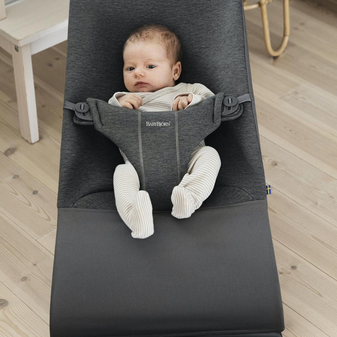 Babybjorn Chair Bouncer Bliss in Charcoal Grey Natural Baby Shower