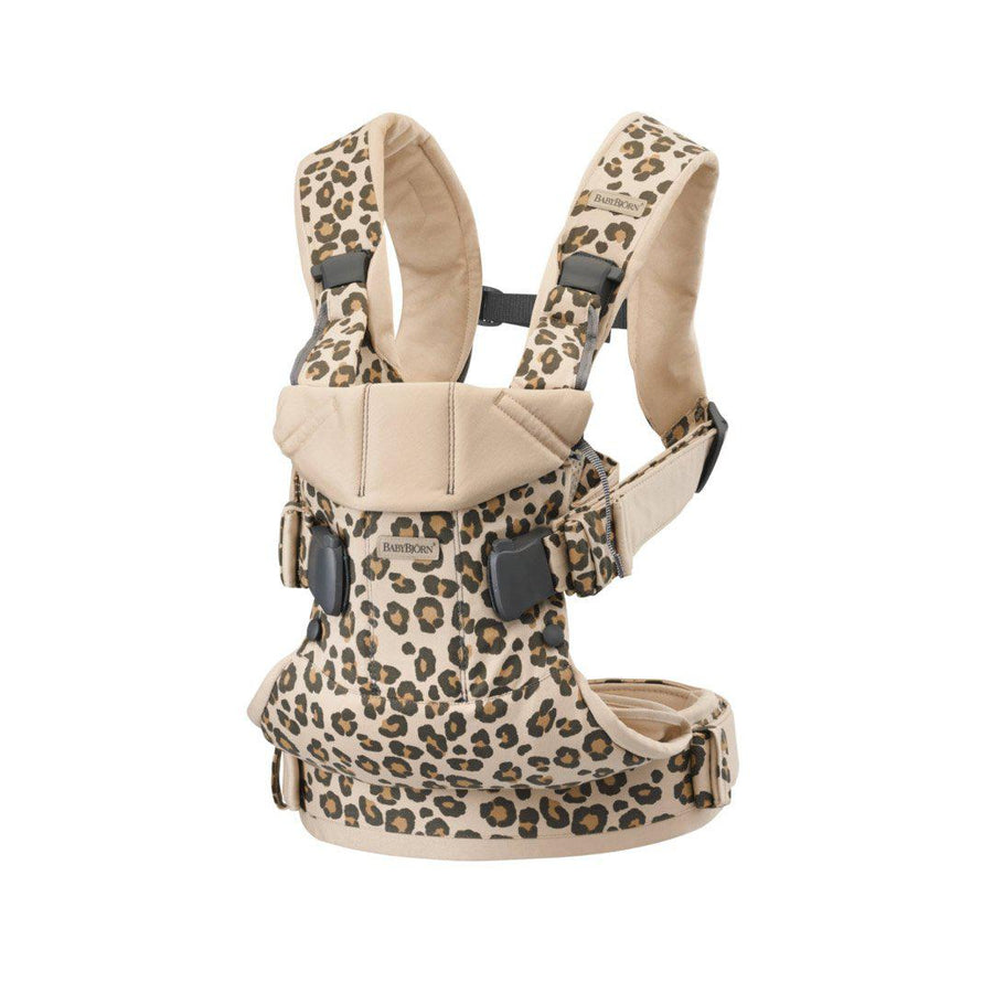 BabyBjorn One Baby Carrier - Beige + Leopard Cotton-Baby Carriers- | Natural Baby Shower