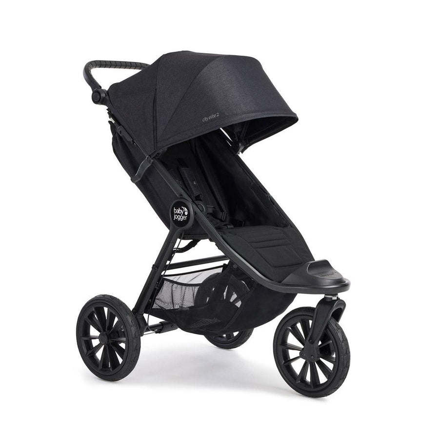 Baby Jogger City Elite 2 Stroller - Opulent Black-Strollers-Opulent Black- | Natural Baby Shower