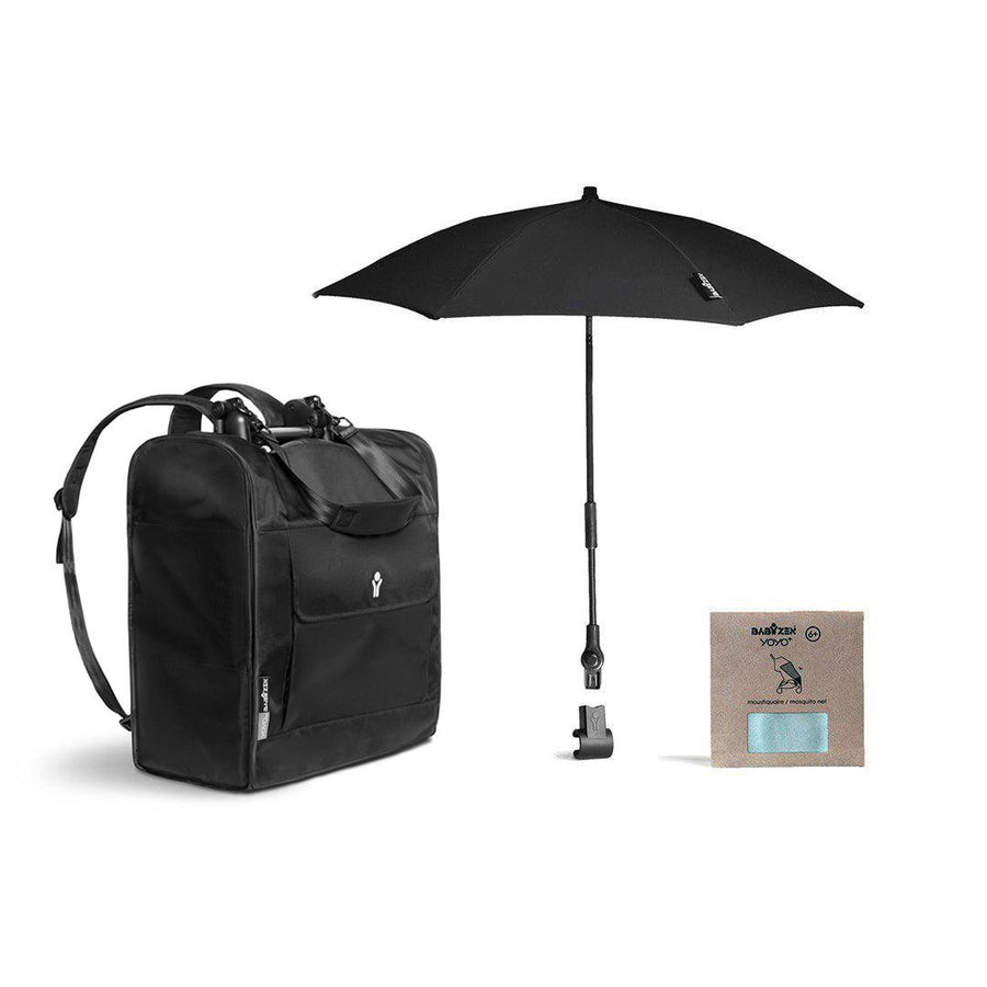 BABYZEN Travel Bundle - 6+-Stroller Bundle Boxes-Black- | Natural Baby Shower
