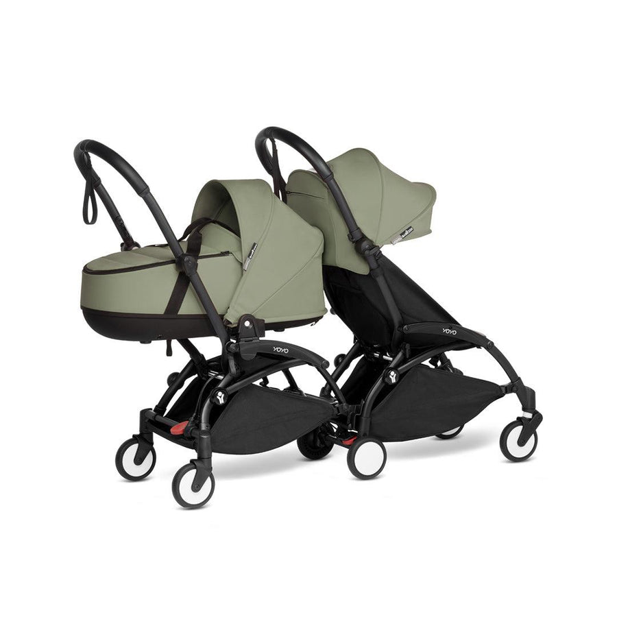 BABYZEN YOYO Complete Bundle for Siblings - Olive-Stroller Bundles-Olive-Black | Natural Baby Shower