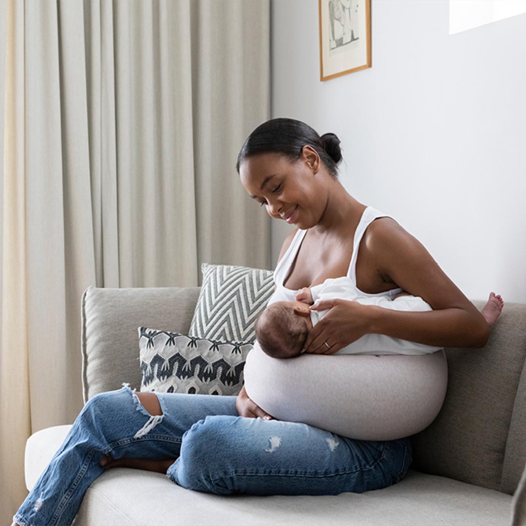 bbhugme Nursing Pillow - Pink Melange-Nursing Pillows-Pink Melange- | Natural Baby Shower