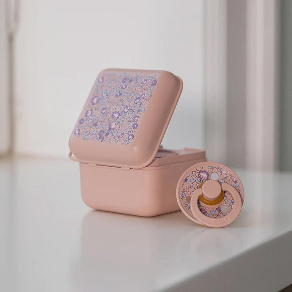 BIBS X LIBERTY Pacifier Box - Blush - Eloise-Pacifier Holders-Blush- | Natural Baby Shower