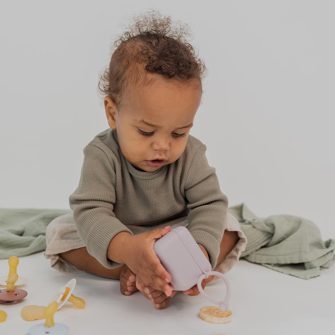 BIBS Pacifier Box Blush Natural Baby Shower