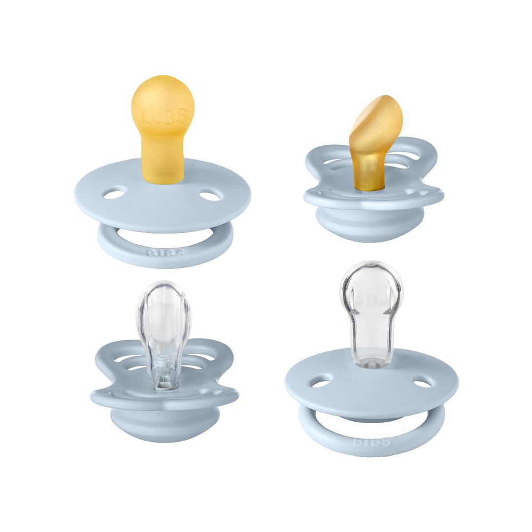 BIBS Try-It Mixed Pacifier Collection Baby Blue Pack
