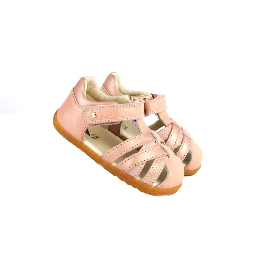 Bobux Step Up Cross Jump Sandals - Dusk Pearl + Rose Gold-Sandals-Dusk Pearl + Rose Gold-19 EU (3 UK) | Natural Baby Shower