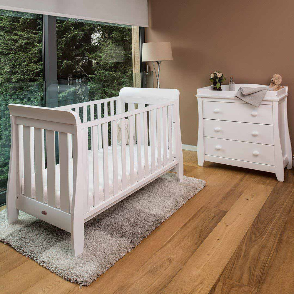 Boori Sleigh Urbane 2 Piece Nursery Set - White-Nursery Sets-White-No Mattress | Natural Baby Shower