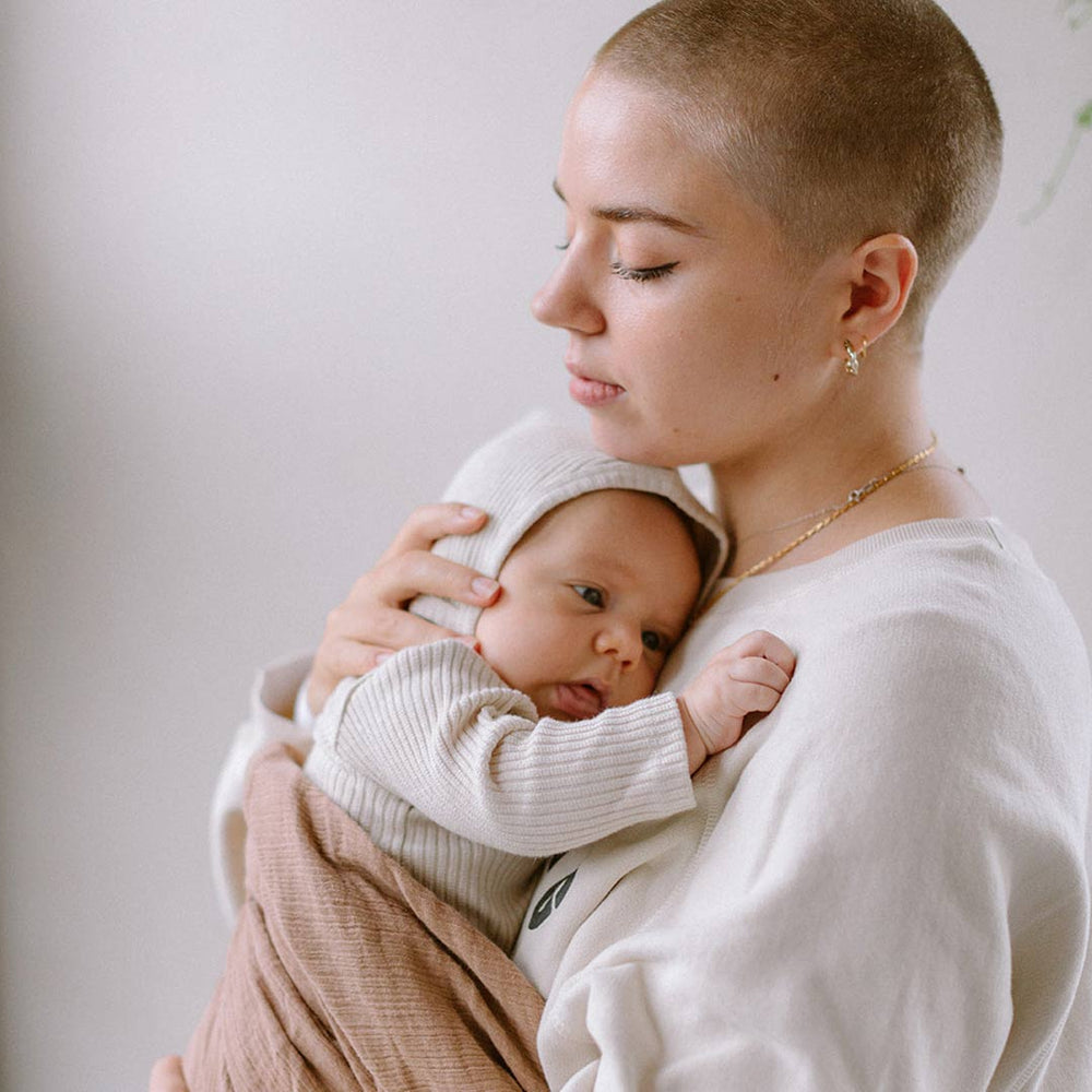 Claude & Co Ribbed Bonnet - Oat-Hats-Oat-0-3m | Natural Baby Shower