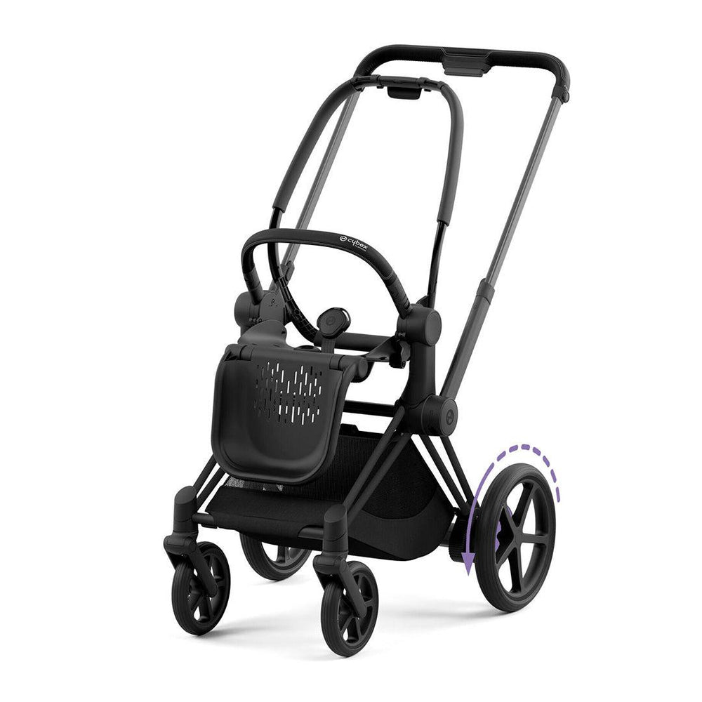 CYBEX e-Priam Frame + Seat Hardpart - Matt Black (2022)-Stroller Frames- | Natural Baby Shower