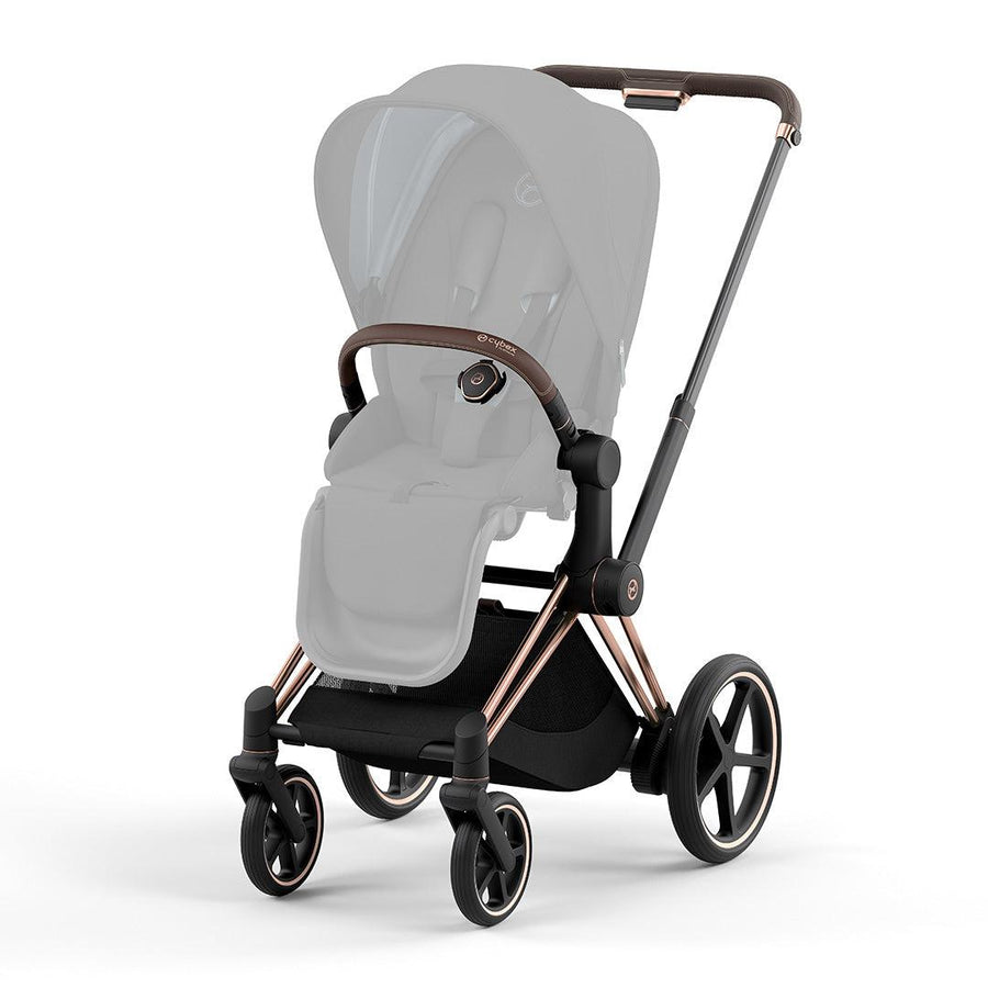 CYBEX e-Priam Frame + Seat Hardpart - Rose Gold (2022)-Stroller Frames- | Natural Baby Shower