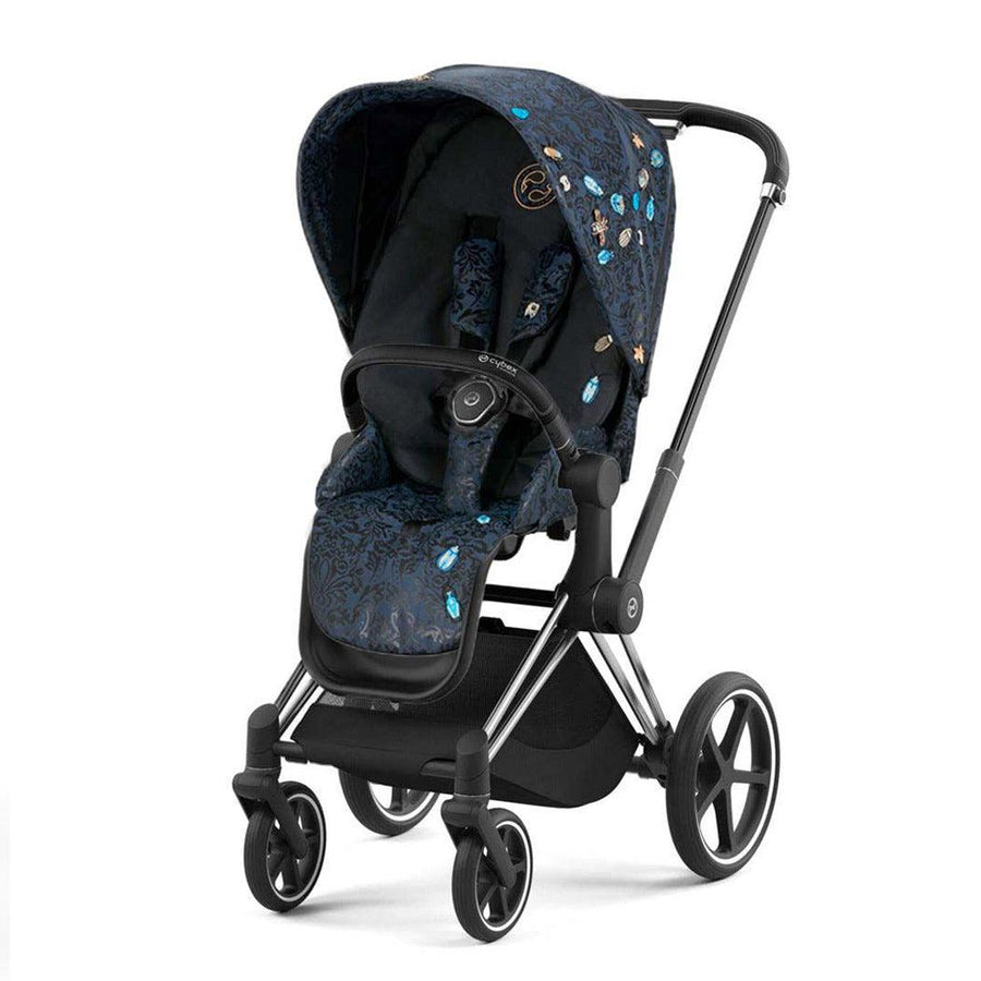 CYBEX Priam Pushchair - Jewels of Nature (2022)-Strollers-Chrome Black-None | Natural Baby Shower