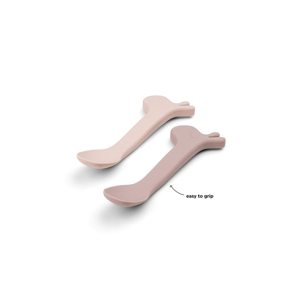 Done by Deer Silicone Spoon - 2 Pack - Powder - Lalee-Cutlery-Powder- | Natural Baby Shower