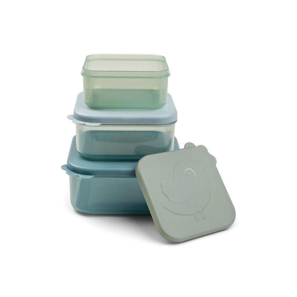 Done by Deer Snack Box Set 3 Pieces - Blue - Deer Friends-Food Storage-Blue- | Natural Baby Shower