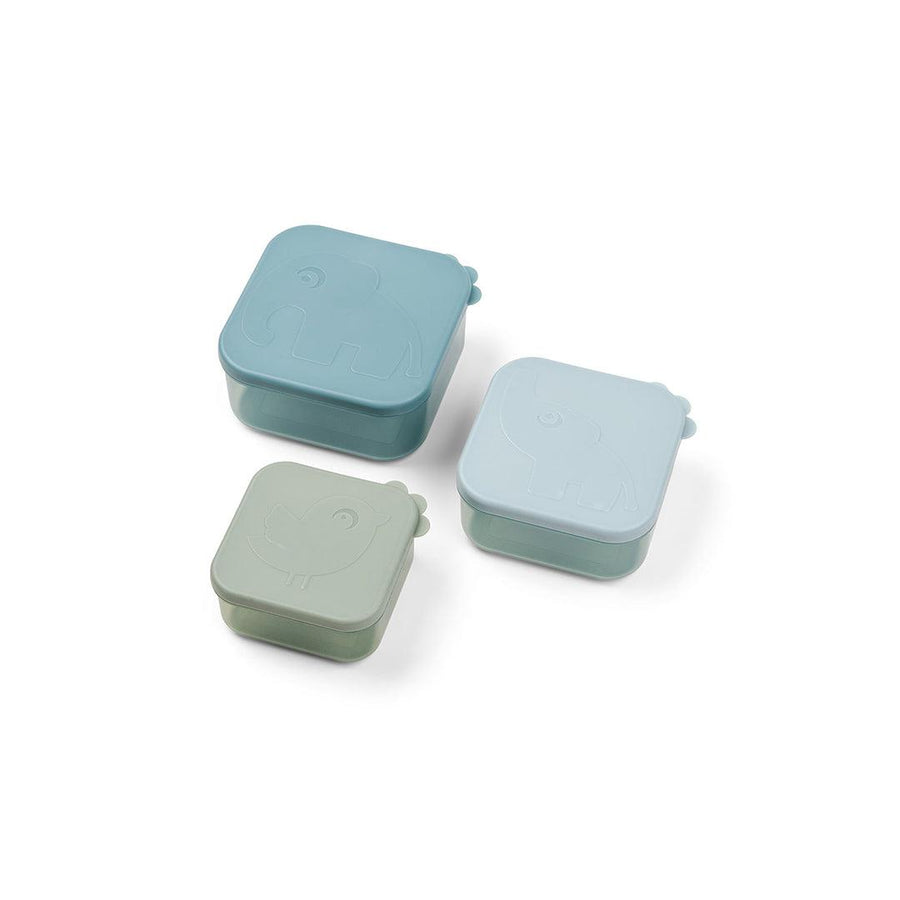 Done by Deer Snack Box Set 3 Pieces - Blue - Deer Friends-Food Storage-Blue- | Natural Baby Shower