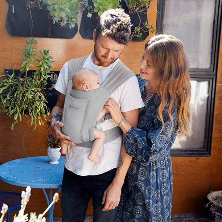 Ergobaby Embrace Newborn Carrier - Soft Grey-Baby Carriers- | Natural Baby Shower