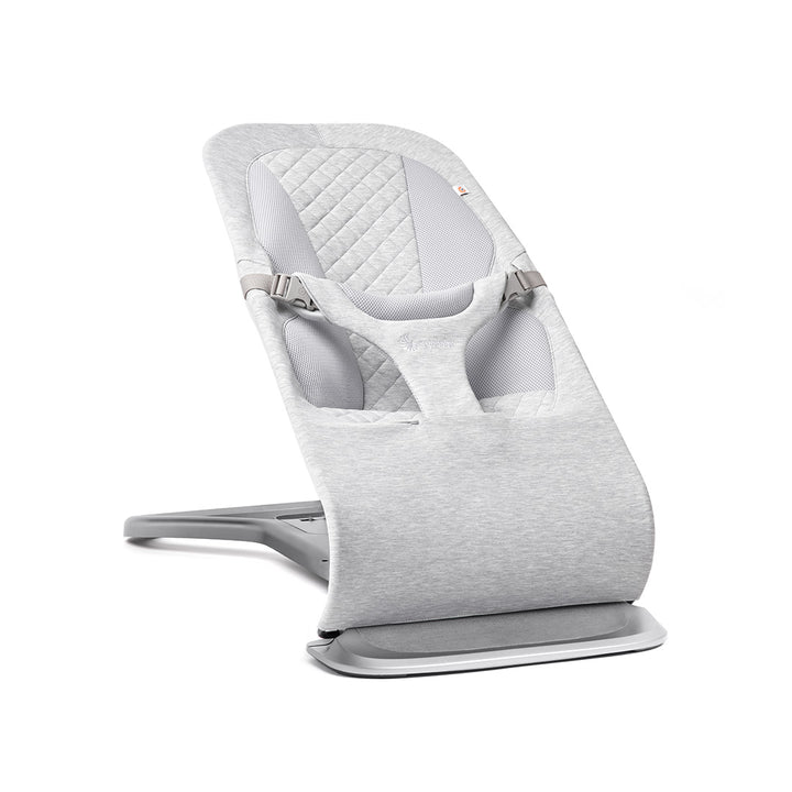 Ergobaby Evolve Baby Bouncer - Light Grey-Baby Bouncers-Without Toy Bar- | Natural Baby Shower