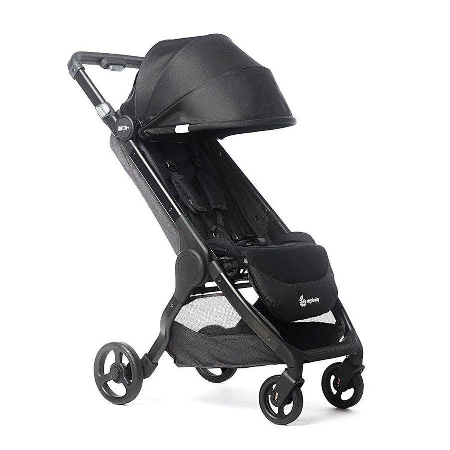 Ergobaby Metro+ Compact Stroller - Black-Strollers-Black-No Additional Sunshade | Natural Baby Shower