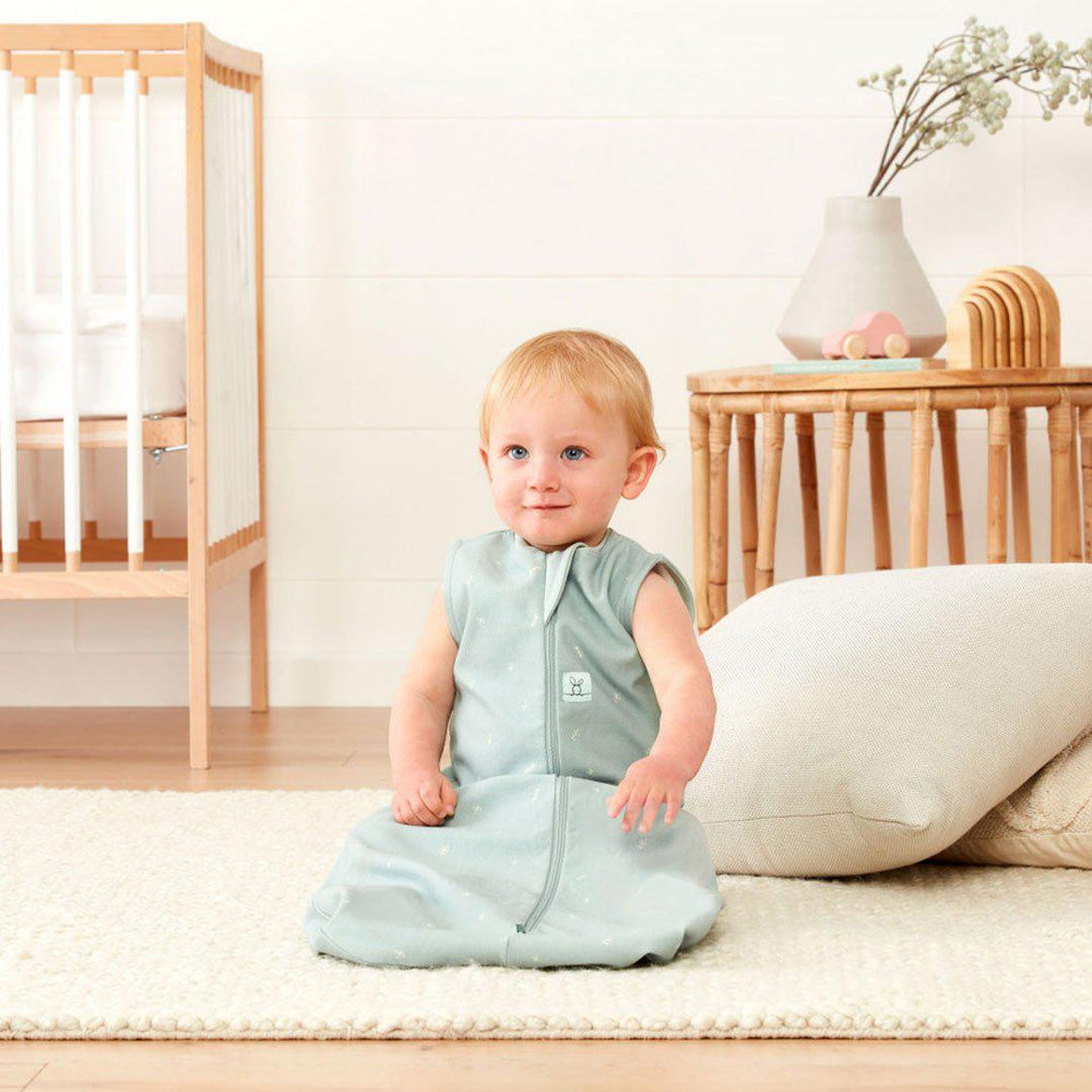 ergoPouch Organic All Year Jersey Sleeping Bag - Sage - 1.0 TOG-Sleeping Bags-Sage-3-12m | Natural Baby Shower