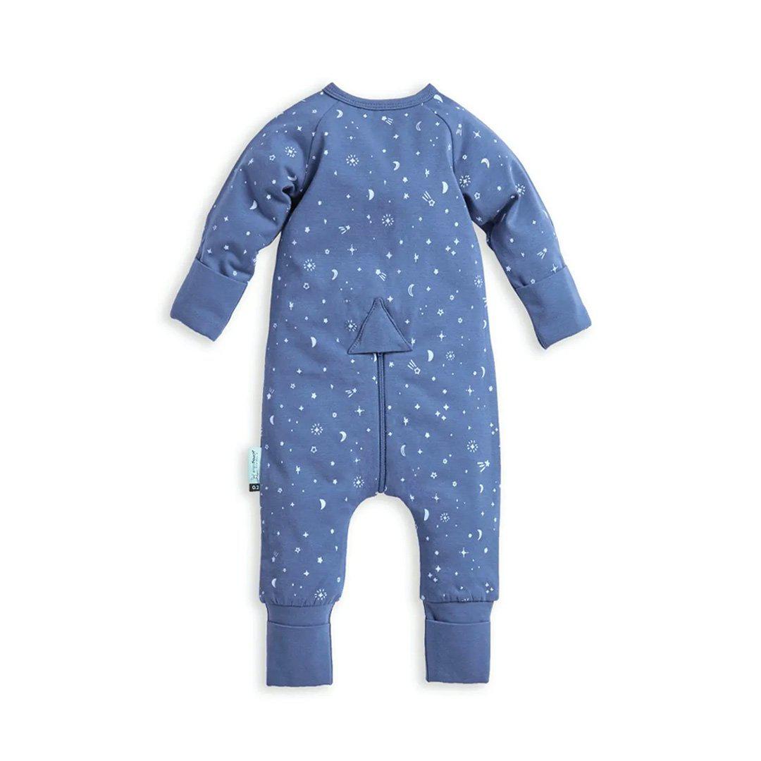 ergoPouch Long Sleeve Layer - Night Sky - TOG 0.2-Sleepsuits-Night Sky-0-3m | Natural Baby Shower
