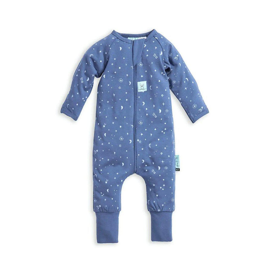 ergoPouch Long Sleeve Layer - Night Sky - TOG 0.2-Sleepsuits-Night Sky-0-3m | Natural Baby Shower