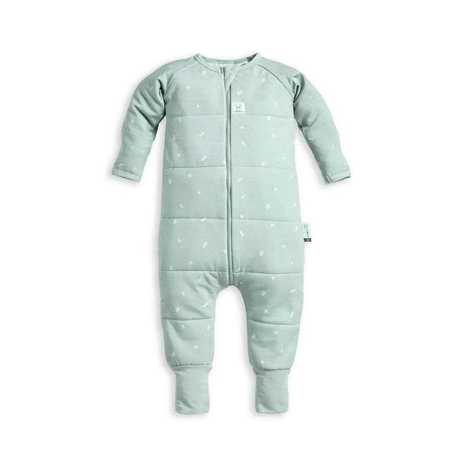 ergoPouch Organic Winter Long Sleeved Sleep Onesie - Sage - 2.5 TOG-Sleeping Bags-Sage-6-12m | Natural Baby Shower
