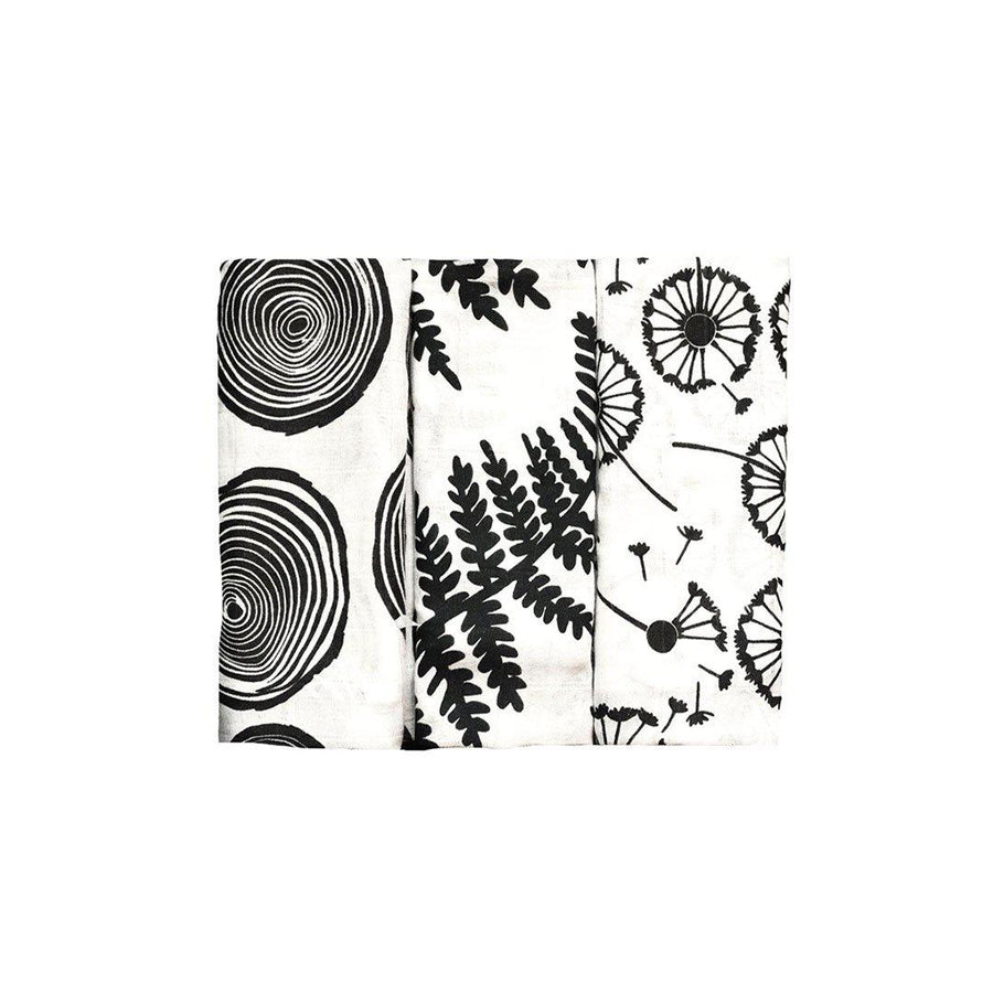 Etta Loves Muslins - Plants - 3 Pack-Muslin Wraps-Plants- | Natural Baby Shower