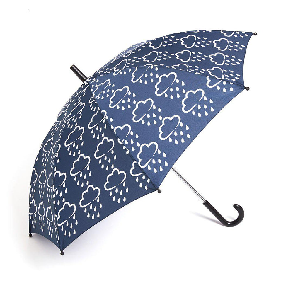 Grass & Air Colour-Revealing Umbrella - Navy-Umbrellas-Blue- | Natural Baby Shower