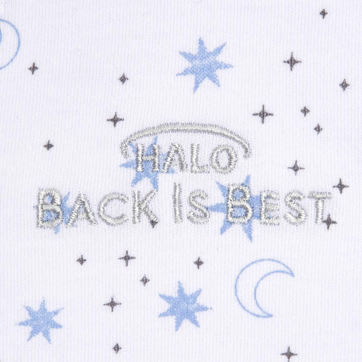 HALO SleepSack Swaddle - Midnight Moons/Blue - TOG 1.5-Sleepsack Swaddles-Midnight Moons/Blue-0-3m | Natural Baby Shower