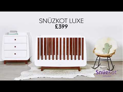 SnuzKot Skandi Cot Bed - Slate Natural