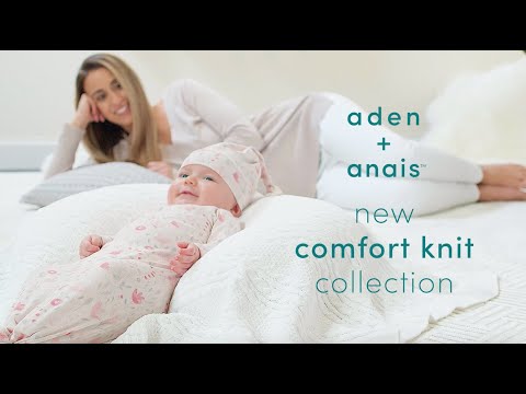 aden + anais Comfort Knit Footie - Blue Moon