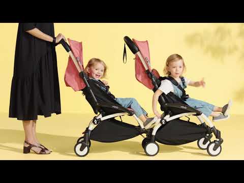 BABYZEN YOYO2 Complete Pushchair from 6 months+ for Twins - Black